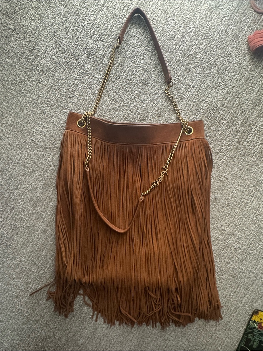 Saint Laurent Grace Fringe Shoulder Bag